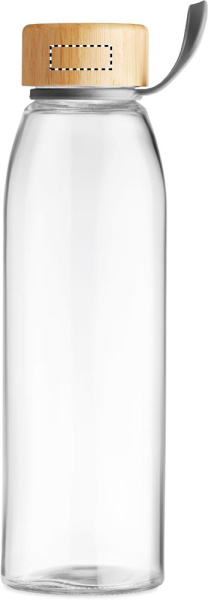 Lasipullo 500 ml: Logon sijainti – kansi