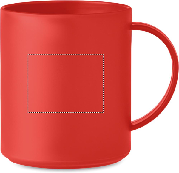Reusable mug 300 ml: Logo position – for right-handed use