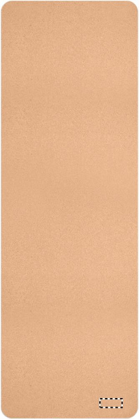 Yogamatta med kork: Logotypens placering – Matta