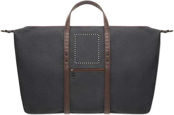 Weekend bag in canvas 450gr/m²: Logo position – front upper part