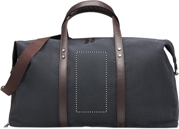 Weekend bag in canvas 450gr/m²: Logo position – back of the product