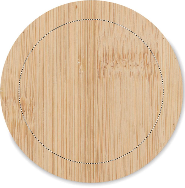 Vanilla fragranced candle: Logo position – lid