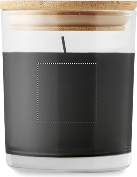 Vanilla fragranced candle: Logo position – side 1 of the product