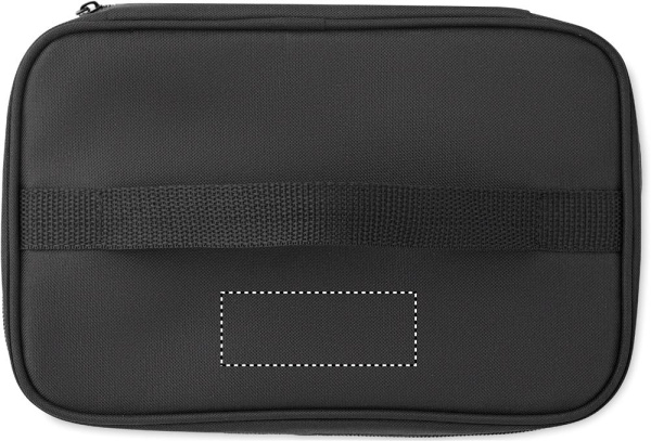 Cooler bag in 600D RPET: Logo position – top of the product