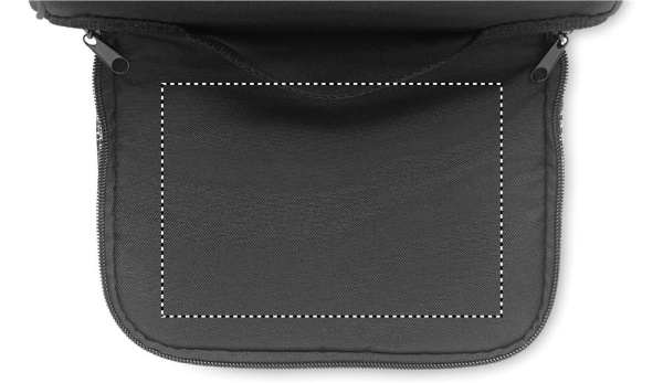 Cooler bag in 600D RPET: Logo position – top of the product
