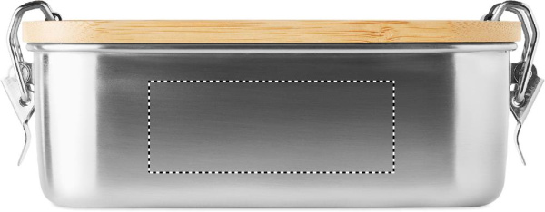 Lunchbox Edelstahl: Logoposition – Seite 1 des Produkts