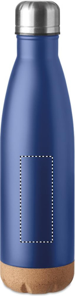 Doppelwandige Isolierflasche mit Korkboden 500 ml: Logoposition – Vorderseite des Produkts