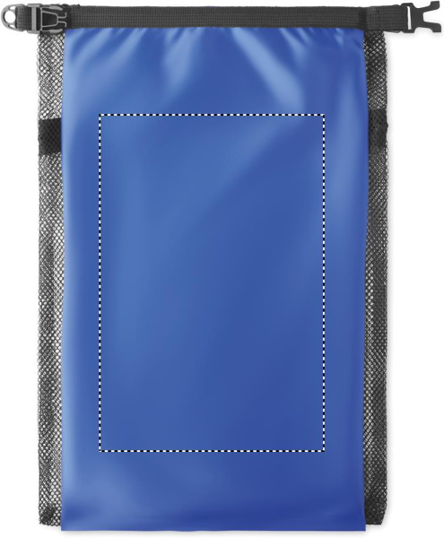 Sac étanche de 6 l avec sangle: Emplacement du logo – face avant du produit