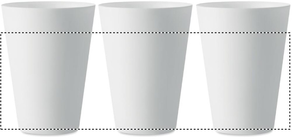 Atkārtoti lietojama pasākumu glāze 300 ml: 360° druka – apkārt izstrādājumam