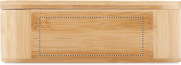 Lunchbox Bambus 1000 ml  LADEN LARGE: Logoposition – Seite 1 des Produkts