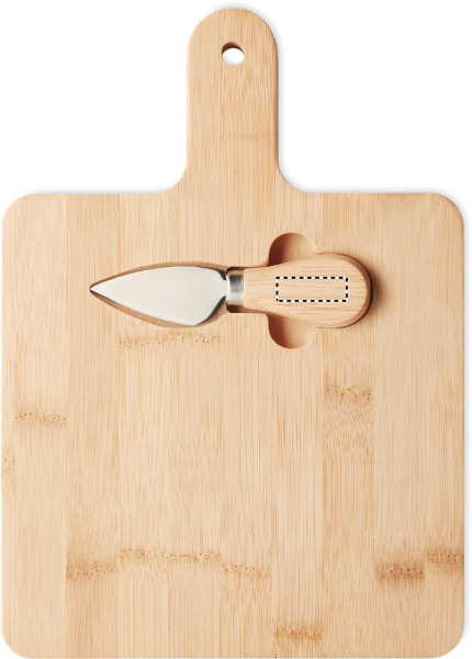 Käsebrett-Set Bremen: Logoposition – Messer