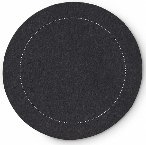 RPET coasters in bamboo holder: Logo position – coaster 2