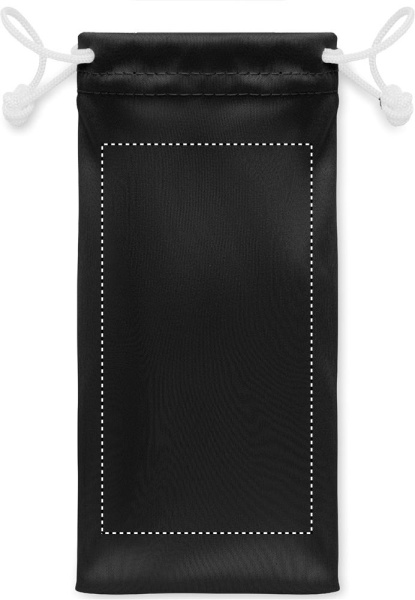 Bamboo sunglasses in pouch TARTU: Logo position – pouch: side 2 of the product