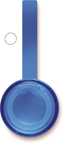 Flaska i återvunnet aluminium 600 ml: Logotypens placering – lock