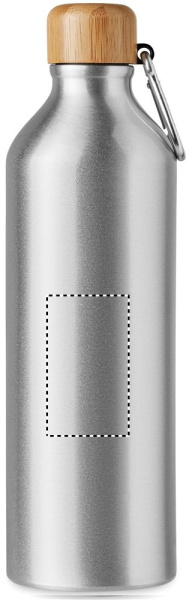 Alumiininen juomapullo 800 ml: Logon sijainti – tuotteen etupuoli