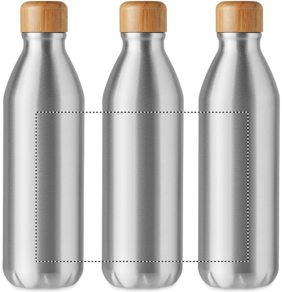 Aluminiumflaska 550 ml: Rundscreentryck – runt produkten