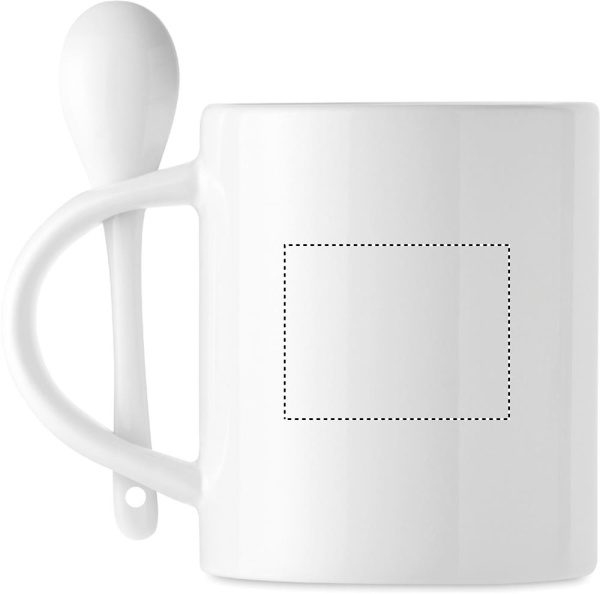 Ceramiczny kubek do sublimacji 300 ml: Logo position – for left-handed use