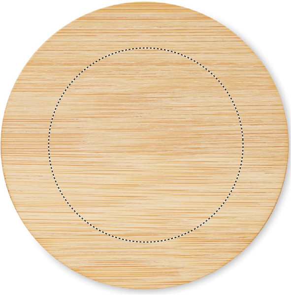 Taimne vahaküünal 280 gr: Logo asukoht – kaas