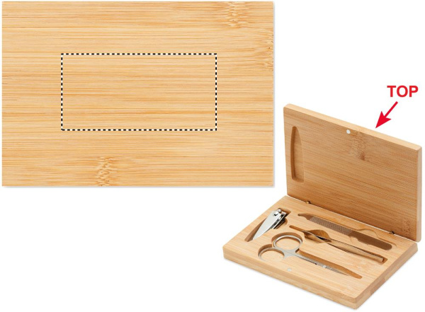 Coffret de manucure: Tampographie — Dessous du produit