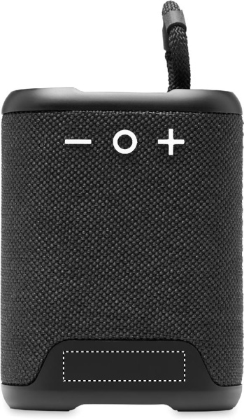 Enceinte sans fil IPX7: Emplacement du logo – face avant du produit