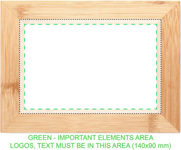 Bamboo fotoram: Logotypens placering – inlägg