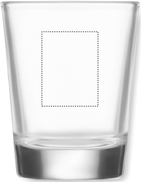 Komplektis 6 shotiklaasi: Logo asukoht – Klaas 1