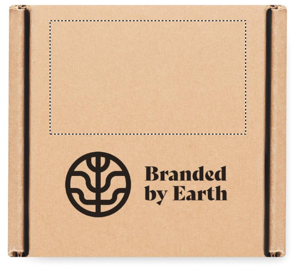 Coffret de voyage végan: Emplacement du logo — Boîte: Dessus