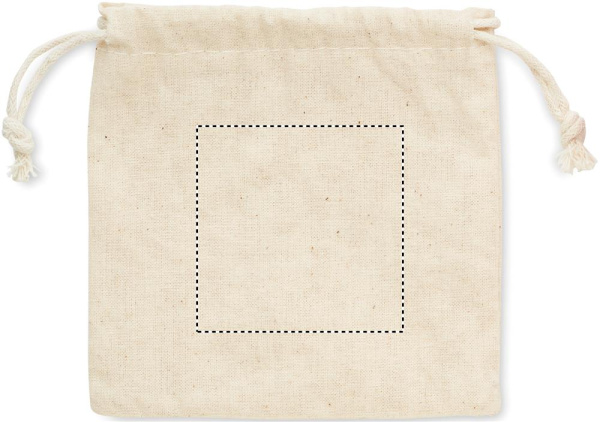 8 stacking wood rocks in pouch: Logo position – pouch: side 1 of the product