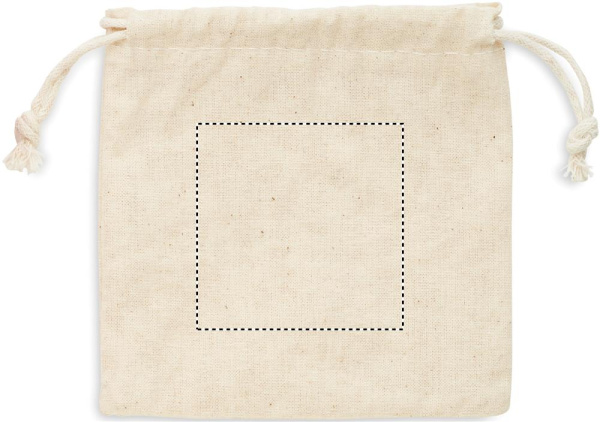 8 stacking wood rocks in pouch: Logo position – pouch: side 2 of the product
