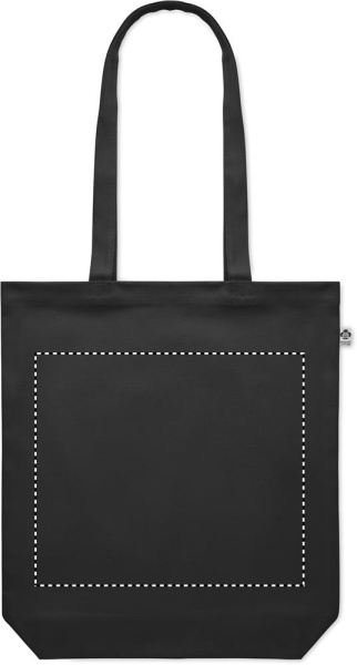 Lõuendist ostukott 270 gr/m²: Logo asukoht – toote esikülg