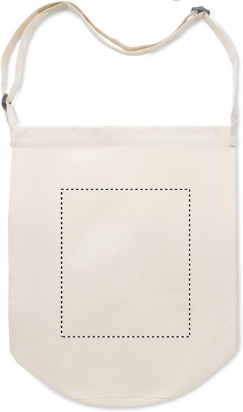 Lõuendist ostukott 270 gr/m²: Logo asukoht – toote tagakülg
