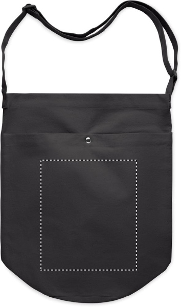 Shopper Canvas 270 g/m²: Logoposition – Vorderseite des Produkts