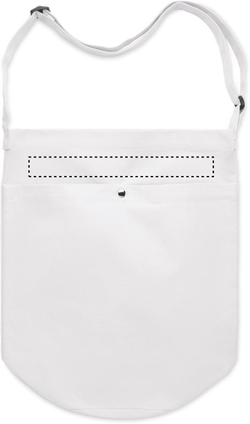 Shopper Canvas 270 g/m²: Logoposition – oberer Bereich der Produktvorderseite