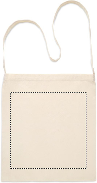 Shopper Baumwolle 140g/m²: Logoposition – Rückseite des Produkts