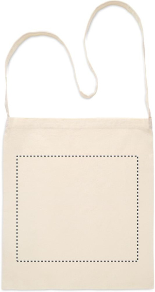 Shopper Baumwolle 140g/m²: Digitaler Transferdruck – Rückseite des Produkts