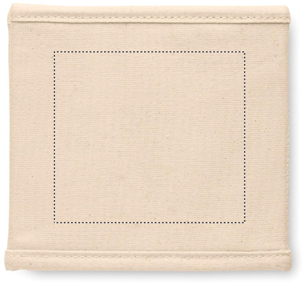 Petite boîte de rangement 220 g/m²: Emplacement du logo — Boîte: Face 1 du produit