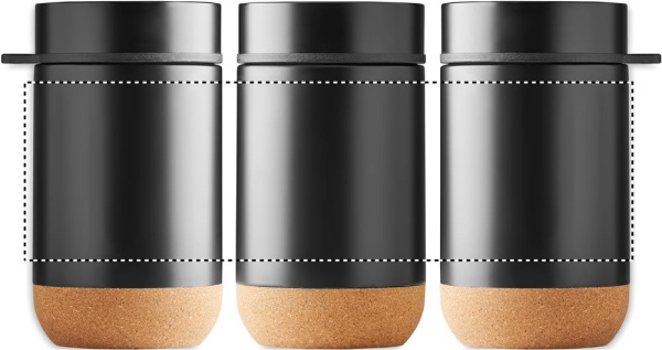 Double wall storage jar 400 ml: 360° printing – around the product