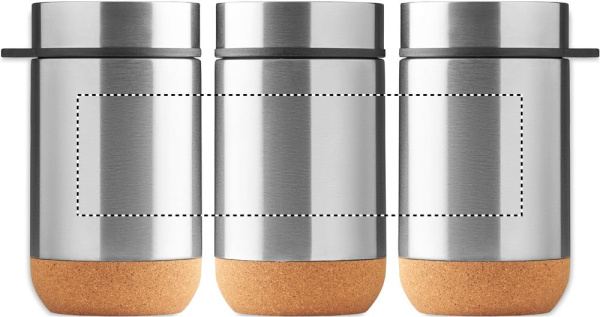 Double wall storage jar 400 ml: Circular screen printing – around the product