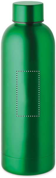 Dvigubų sienelių gertuvė 500 ml: Logotipo vieta – gaminio galinė pusė