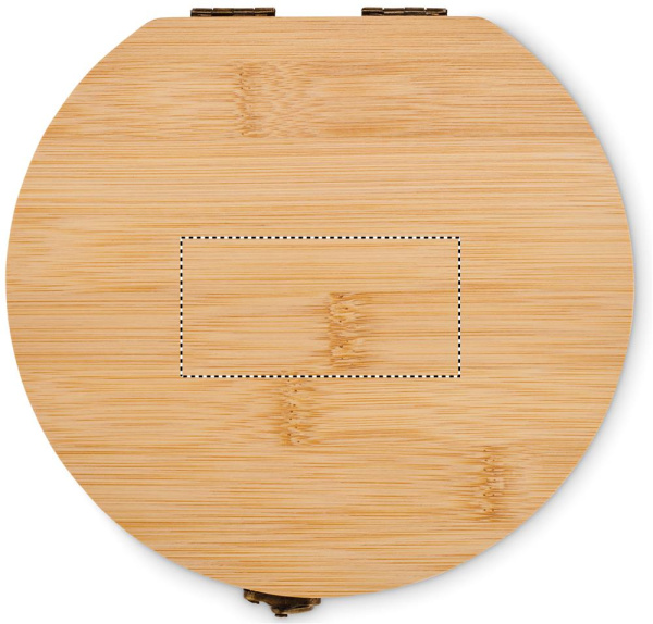 15 piece tool set bamboo case: Pad printing – box: top