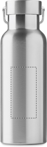 Lunch set in stainless steel: Logo position – bottle: front