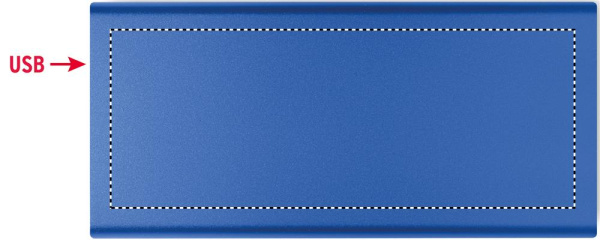 10000 mAh akupank: Digitrükk – toote ülaosa