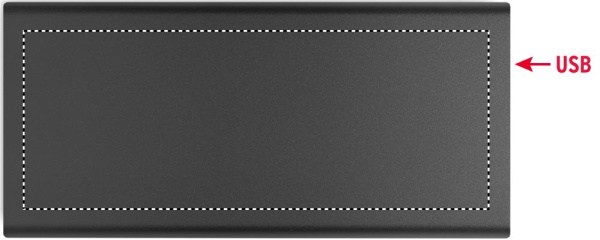 10000 mAh akupank: Digitrükk – toote alaosa