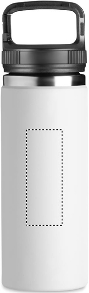 Bouteille à double paroi 500 ml: Emplacement du logo – face avant du produit
