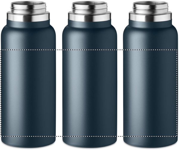 Bouteille à double paroi 970 ml: Impression à 360° autour du produit
