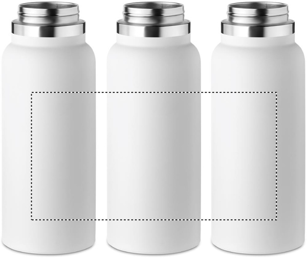 Bouteille à double paroi 970 ml: Sérigraphie circulaire – autour du produit