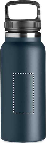 Bouteille à double paroi 970 ml: Emplacement du logo – face avant du produit