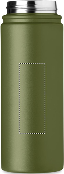 Termosflaska 500 ml: Logotypens placering – produktens framsida
