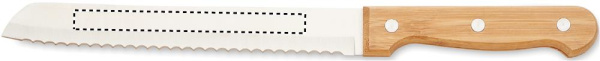 Bamboo cutting board set: Logo position – knife: side 1 of the product