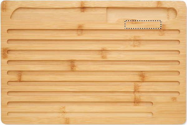 Bamboo cutting board set: Logo position – board: side 2 of the product